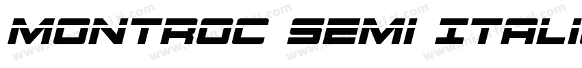Montroc Semi Italic Semi Italic字体转换